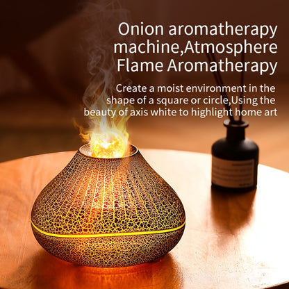 Air Simulation Flame Aromatherapy Volcano Essential Oil Diffuser