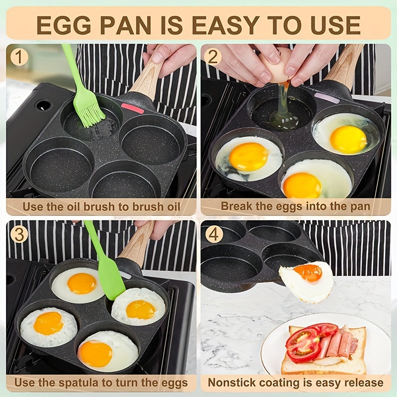 4 Holes Egg Frying Pan, Nonstick