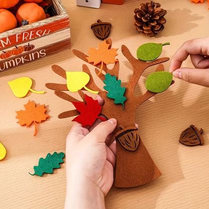 96pcs Autumn Thank You Tree Felt Craft Kit