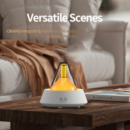 Compact USB-Powered Essential Oil Diffuser with Colorful Gradient Night Light - Auto-Off, Waterless Operation