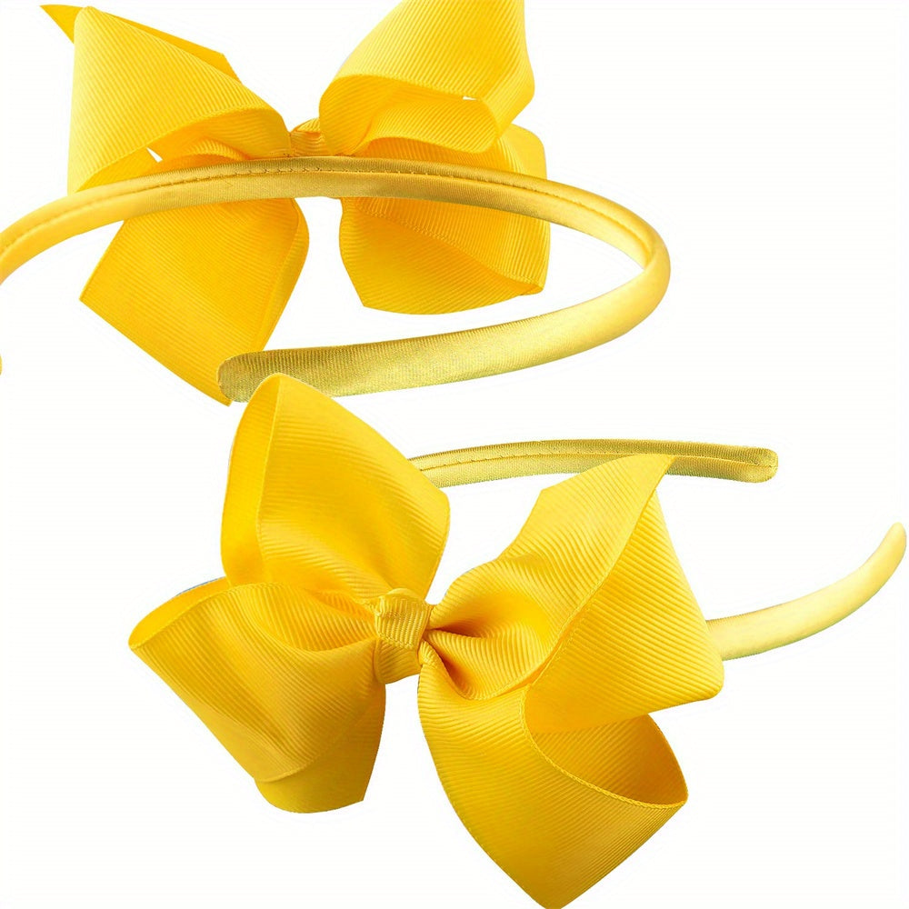 10pcs/pack Headbands With Ribbon Bow