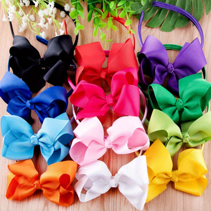 10pcs/pack Headbands With Ribbon Bow