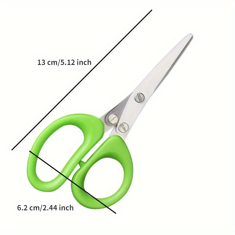 1set Stainless Steel Kitchen Scissors with 5 Layers