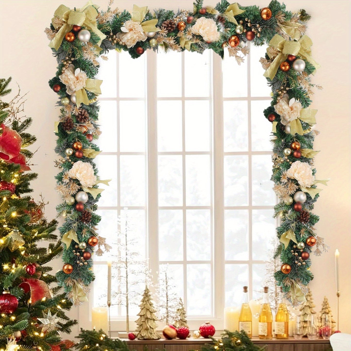 6FT Christmas Garland with Lights