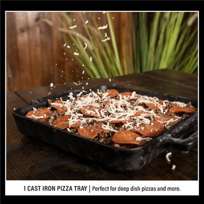 Cast Iron Deep Dish Pizza Kit