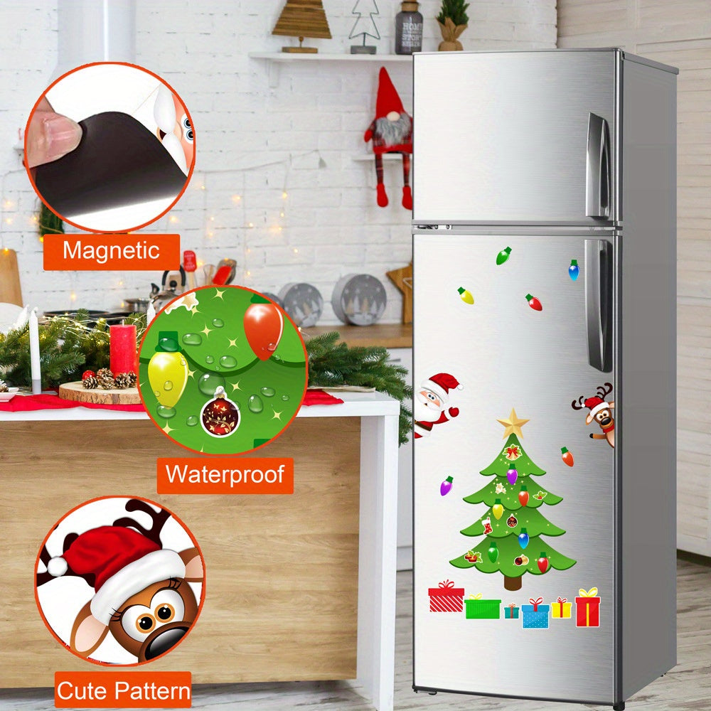 Christmas Tree Magnetic Decorations for Refrigerator & Garage Door