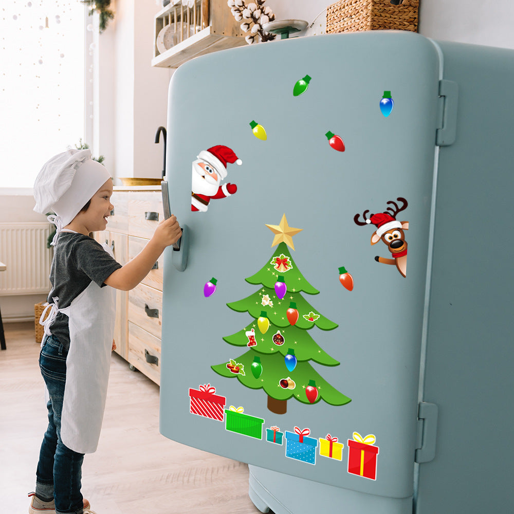 Christmas Tree Magnetic Decorations for Refrigerator & Garage Door