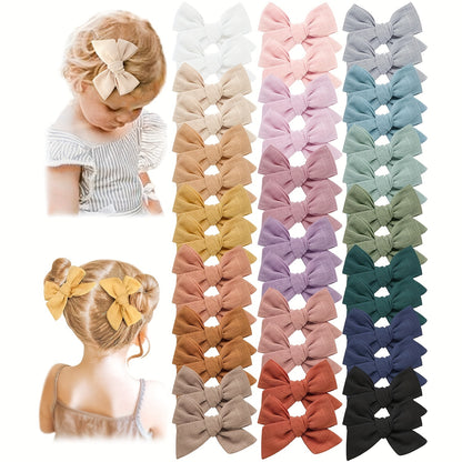 20pcs Baby Girl Hair Clips, Hair Bows