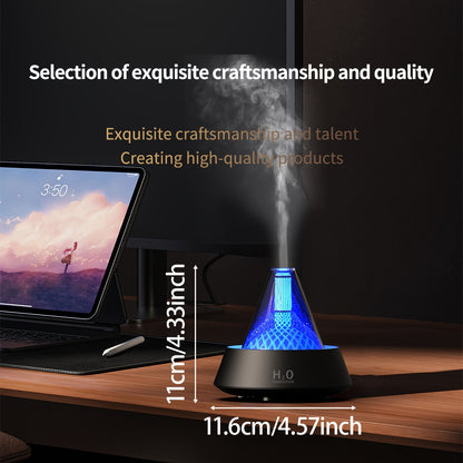 Compact USB-Powered Essential Oil Diffuser with Colorful Gradient Night Light - Auto-Off, Waterless Operation