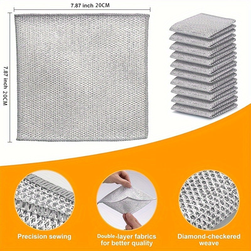 30pcs  Multipurpose Non Scratch Wire Dishcloth