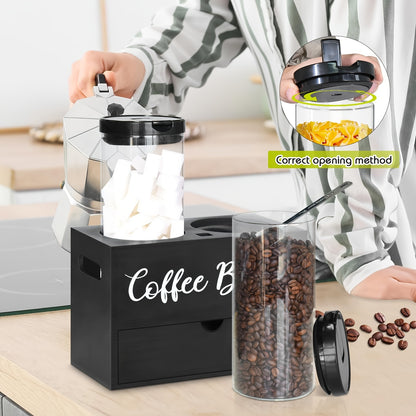 coffee station organizer for coffee bar