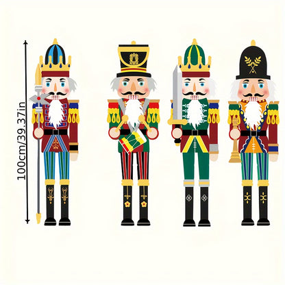 4 Large Decorative Nutcracker Yard Signs - 39.37 inches