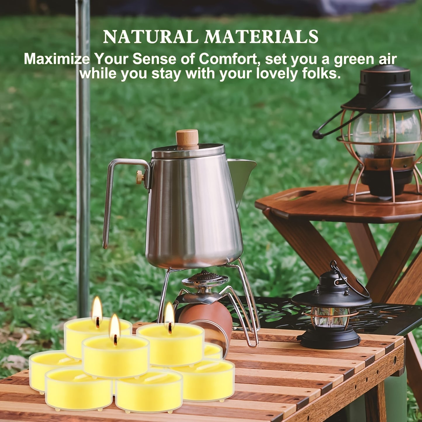 100 3.5-hour Citronella Oil Tea Wax Smoke-free, Drip-free And Long-lasting Soy Wax Candles