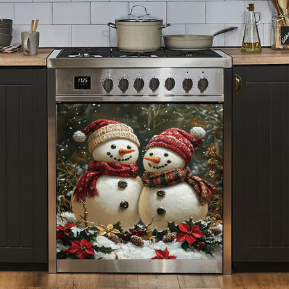 Christmas-Themed Magnetic Dishwasher Door Cover