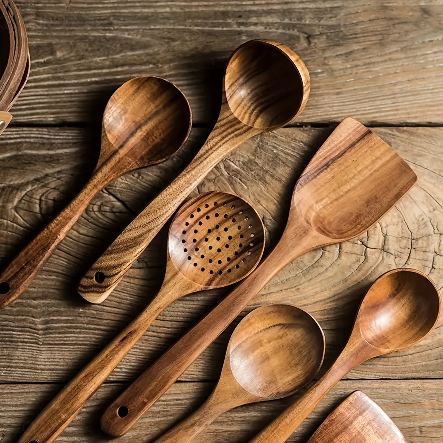 5pcs Wooden Kitchen Utensils Set