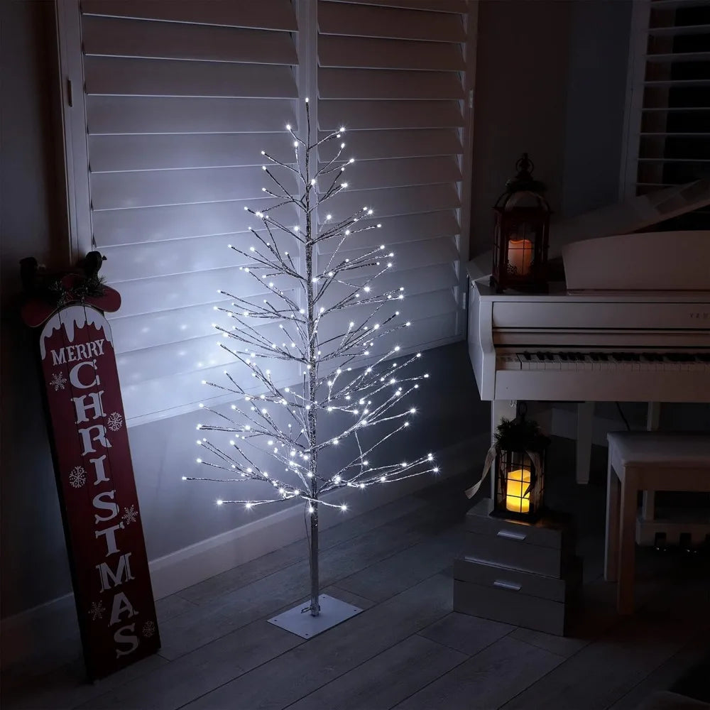 60" H Indoor/Outdoor Artificial Christmas Tree with Cool White LED Lights - Live and Luv