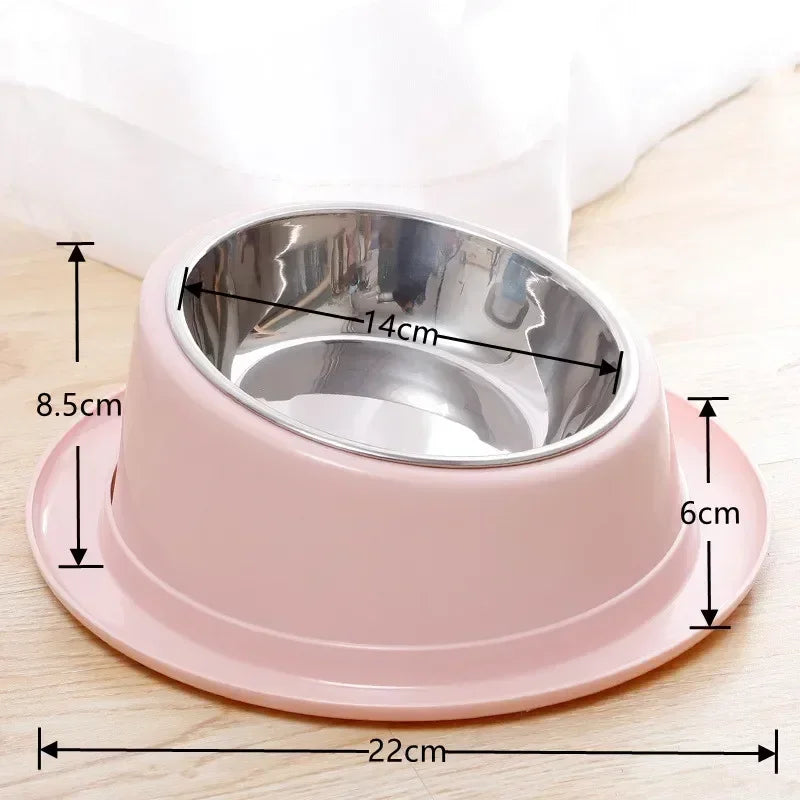 Cat Feeder Slope Anti-Ant Food Bowl For Cat Pet Accessories Dog Bowl Quality Stainless Steel Container For Cats Pet Supplies - Live and Luv