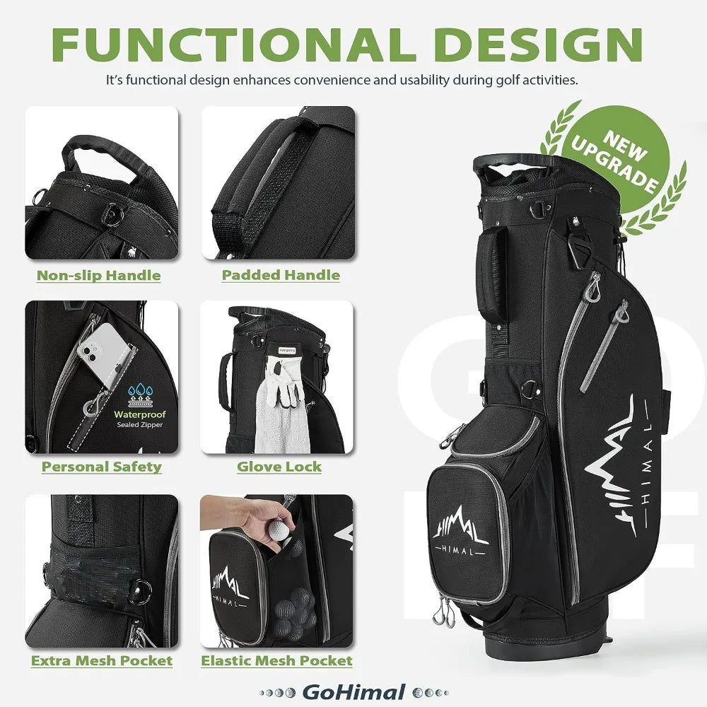 14-Way Lightweight golf bag with stand - Live and Luv