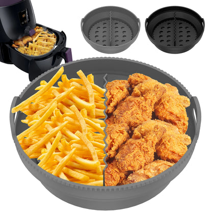 Air Fryer Silicone Liner Pan with Divider