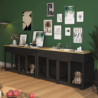 Wooden Kennel with Removable Divider - Live and Luv