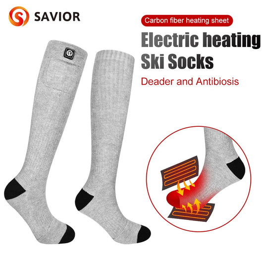 Electric Thermal Socks Washable Rechargeable Winter Foot Warmer Unisex Heating Socks Thermal Sock Breathable Skiing Outdoor Warm