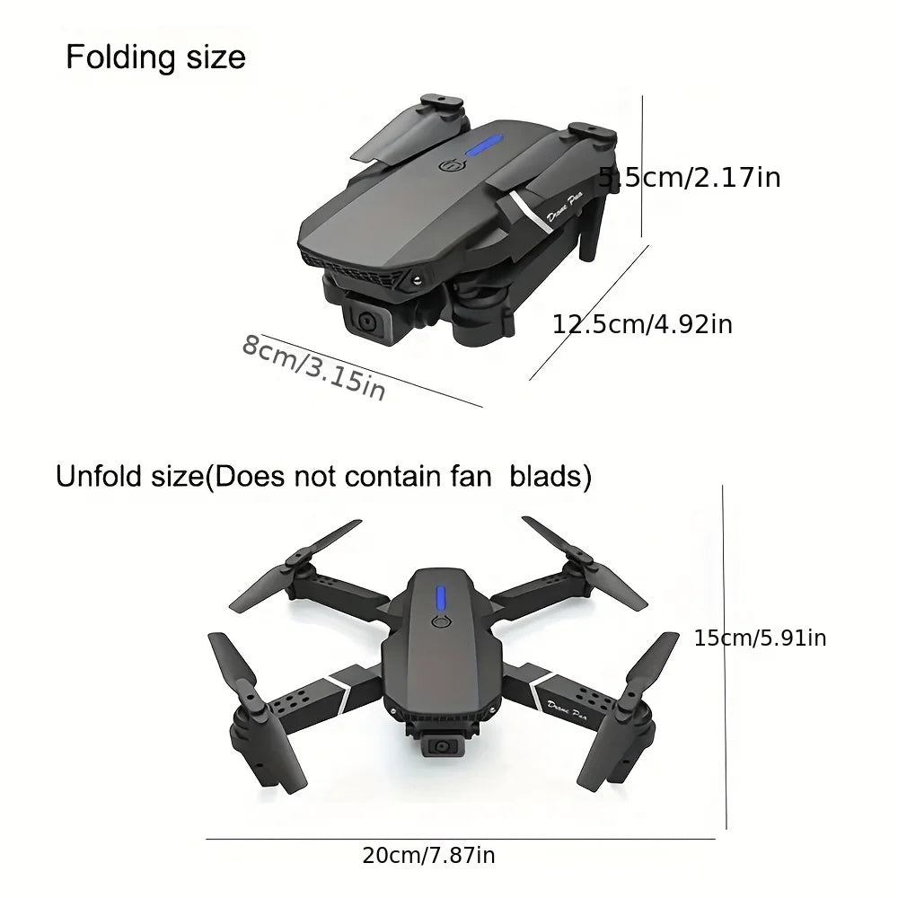 Professional Drone E88 wide-angle HD Camera