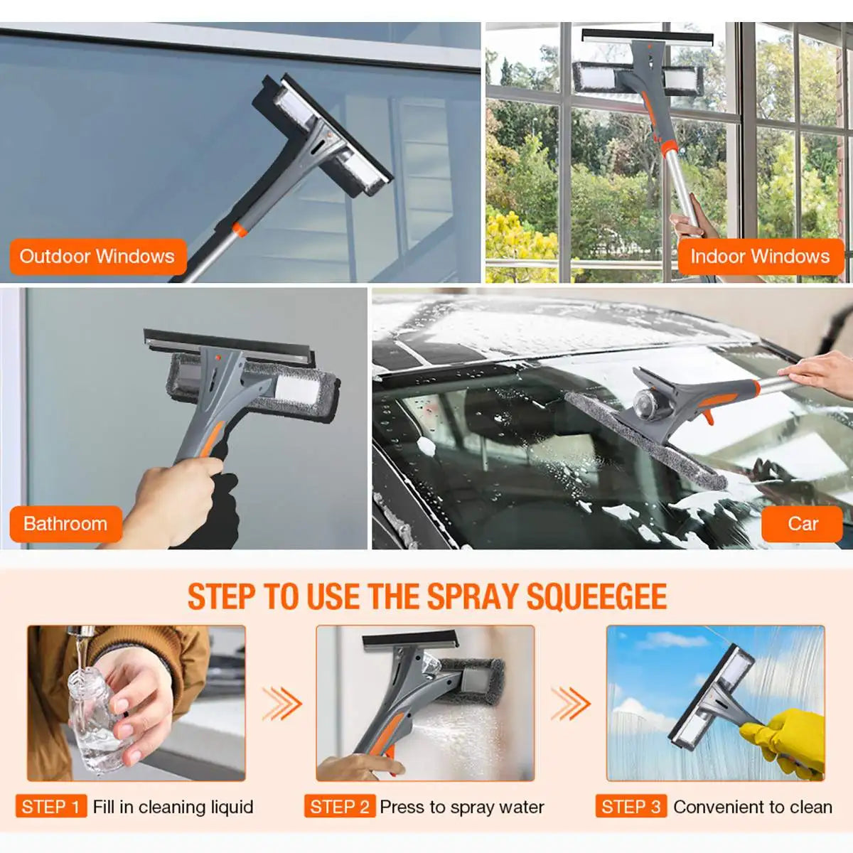 Extendable Spray Window Cleaner