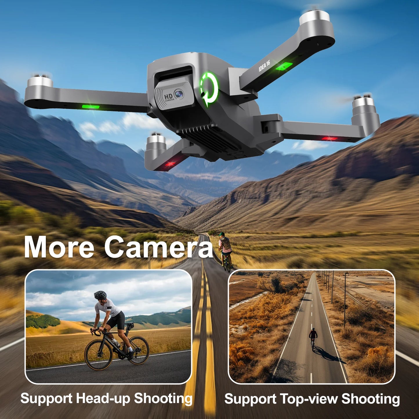 Remote Control Drone With Dual Camera