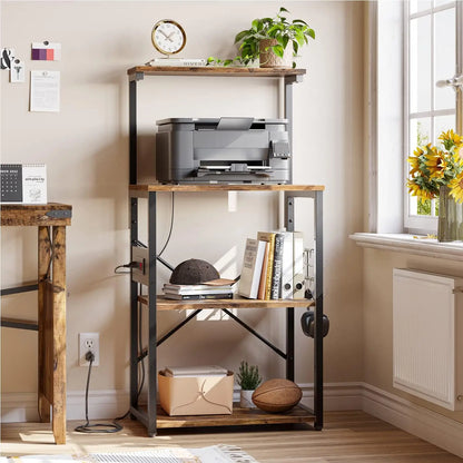 Bakers Rack with Power Outlet