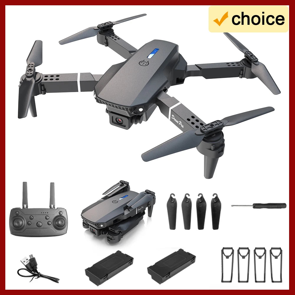 Professional Drone E88 wide-angle HD Camera