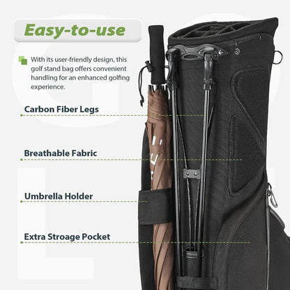 14-Way Lightweight golf bag with stand - Live and Luv