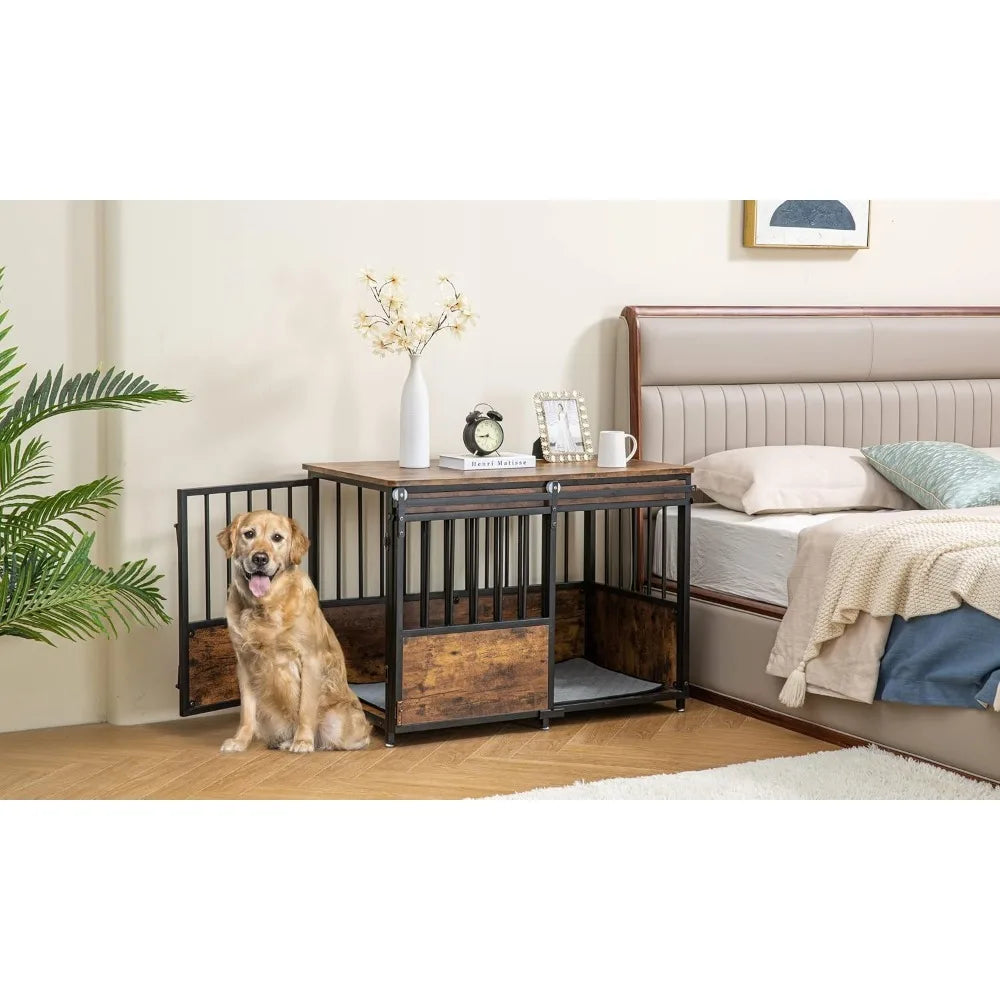 Dog Crate, Kennel with Double Doors - Live and Luv