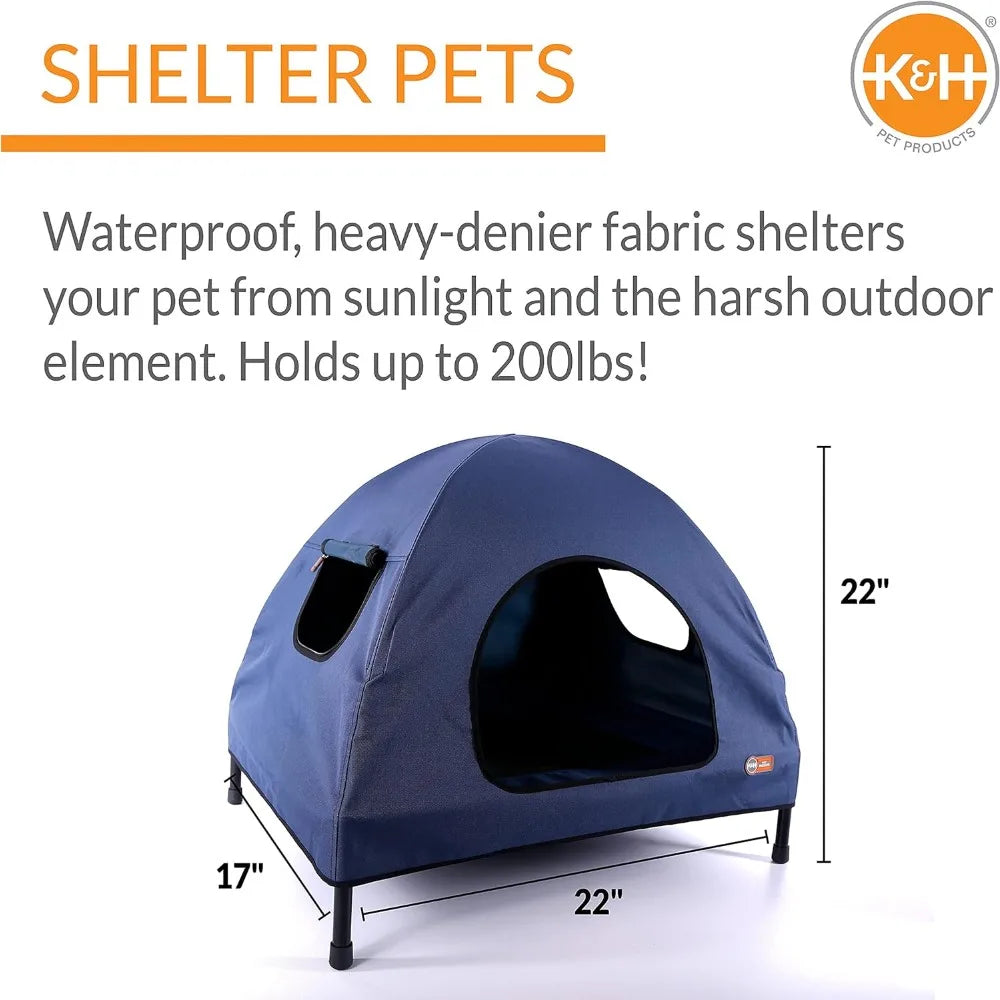 Pet Cot Tent, Portable Dog House - Live and Luv