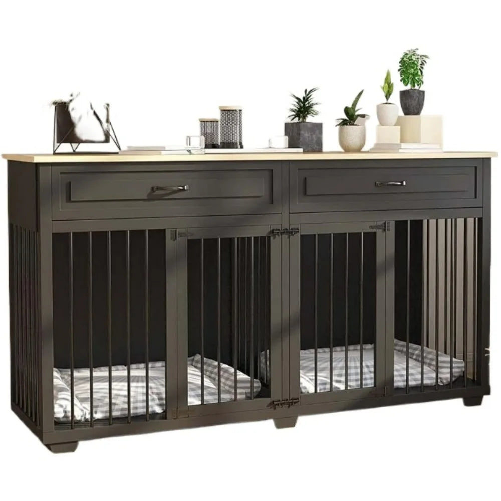 Wooden Kennel with Removable Divider - Live and Luv