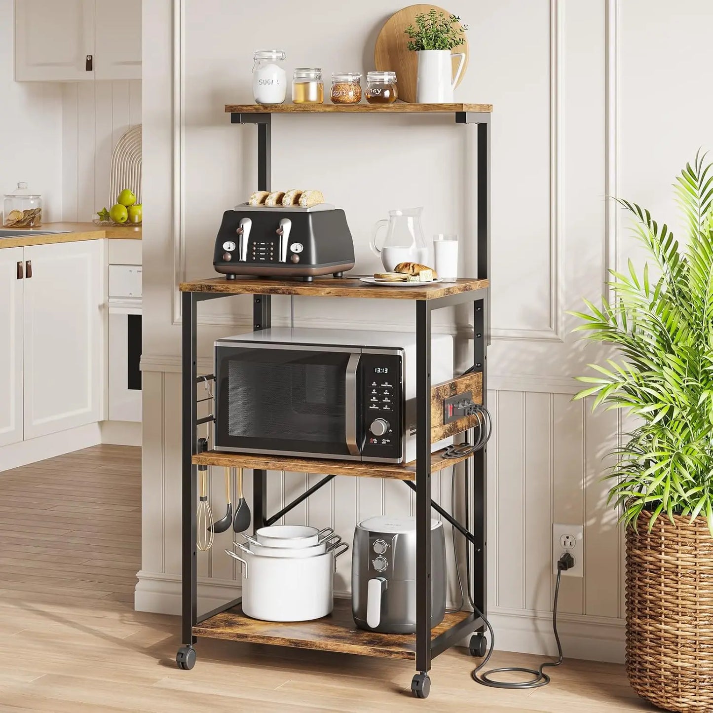 Bakers Rack with Power Outlet