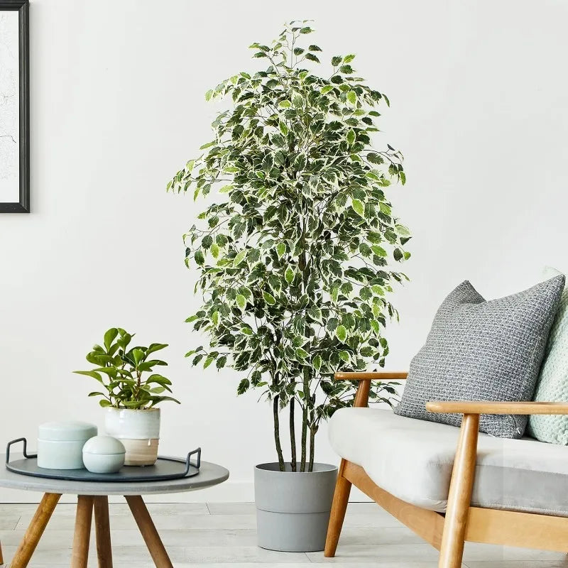 6 FT Artificial Ficus Tree 600 Leaves - Live and Luv