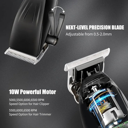 Professional Hair Clippers & Trimmer Set