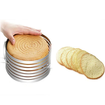 6 Layers Adjustable Round Bread Cake Cutter Slicer