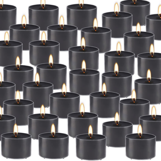 50 8-hour Packs Of Black Cherry Blossom Scented Smoke-free, Drip-free And Long-lasting Soy Wax Candles