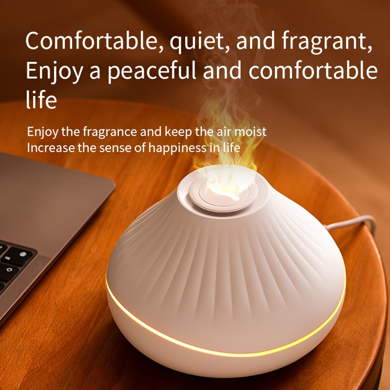 Air Simulation Flame Aromatherapy Volcano Essential Oil Diffuser