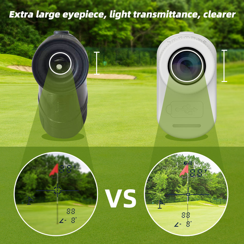 Golf Rangefinder 600Yards 6X Magnification Slope Compensation,