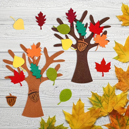 96pcs Autumn Thank You Tree Felt Craft Kit