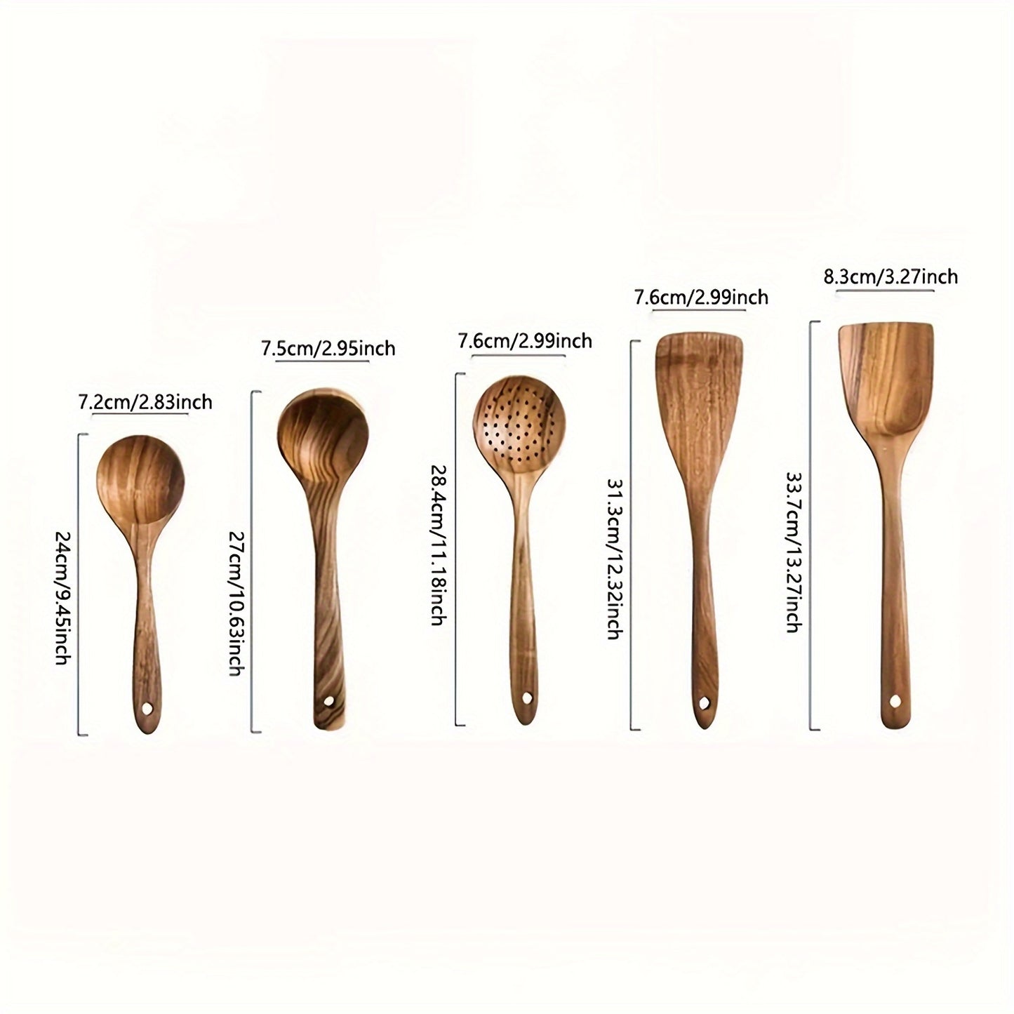 5pcs Wooden Kitchen Utensils Set