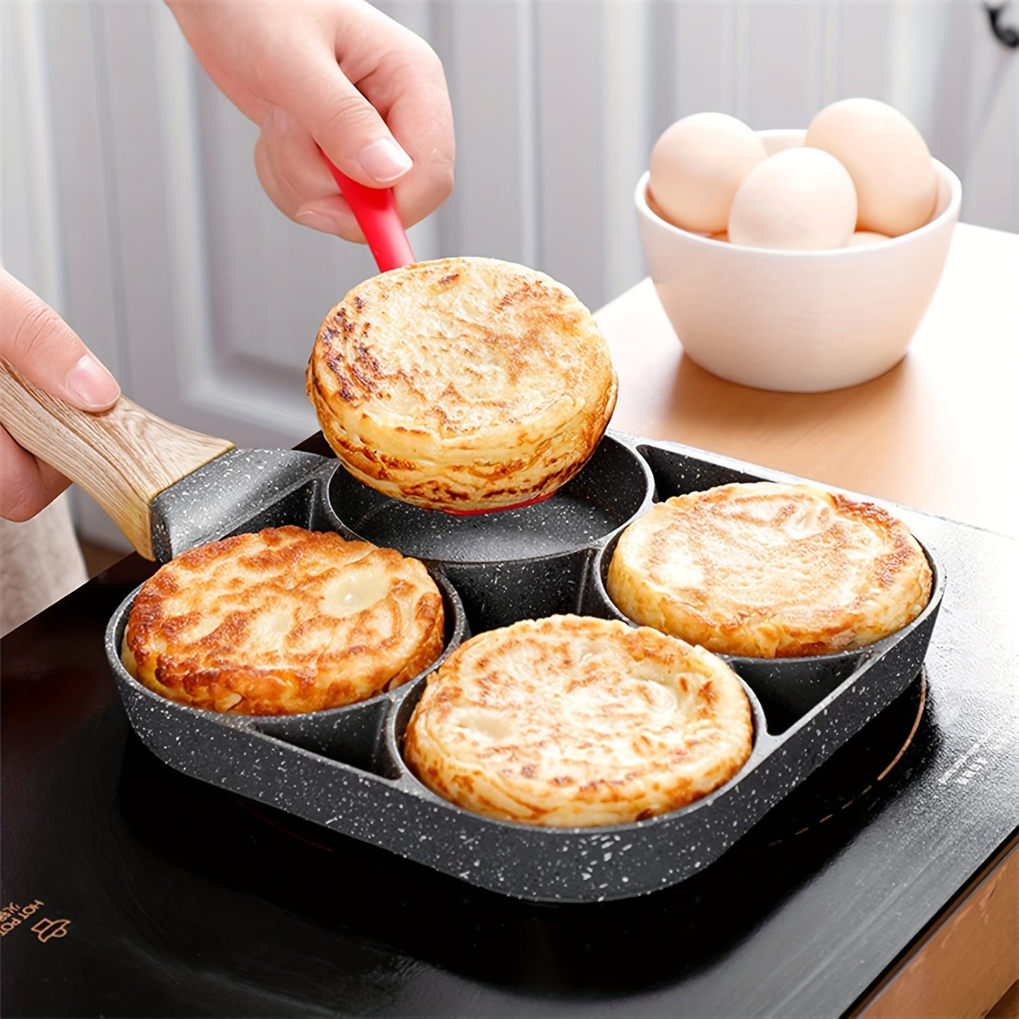 4 Holes Egg Frying Pan, Nonstick