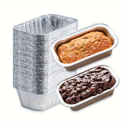 50 Pack Mini Loaf Pans with Liners