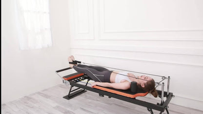 Pilates Reformer, Robust Foldable Reformer Pilates Machine For Balanced Body Reformer Workout At Home Gym